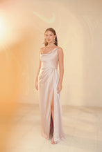 Load image into Gallery viewer, Asymmetrical Cowl High Slit Gown